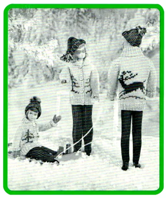 Vintage 1960s Barbie, Ken & Skipper Knitting Designs Reproduction by Mary Maxim