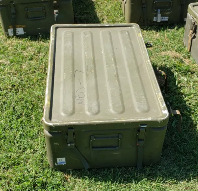 MILITARY WATER-TIGHT ALUMINUM Medical Supply Chest Storage Box