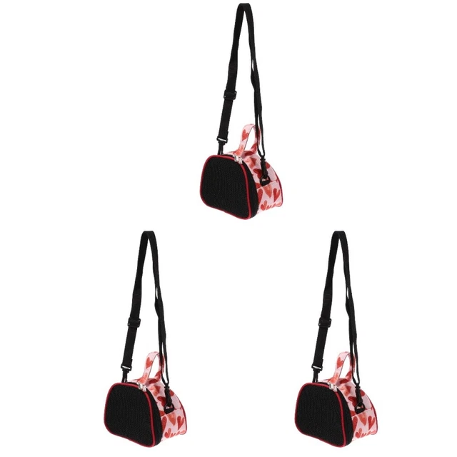 3 PIEZAS Portadores de hámster transpirable hámster con bolsa de viaje portátil para hámster