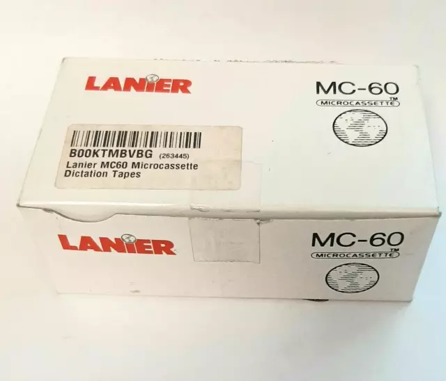 Lanier MC-60 Microcassette Tapes, Box of 10