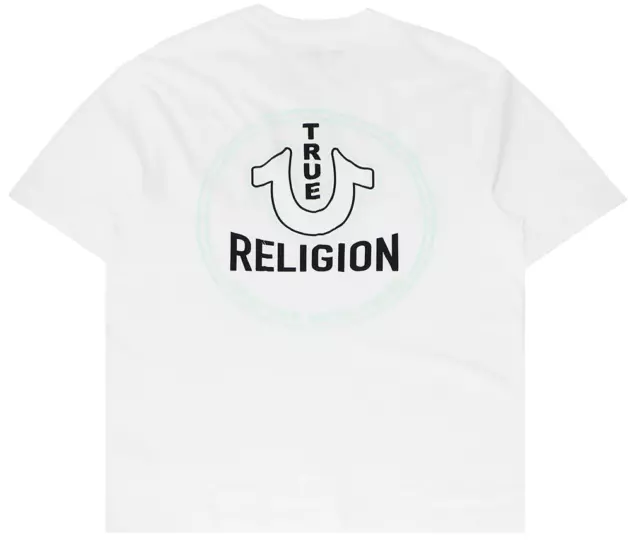 True Religion Men's Circle Crafted With Pride Horseshoe Logo Tee T-Shirt