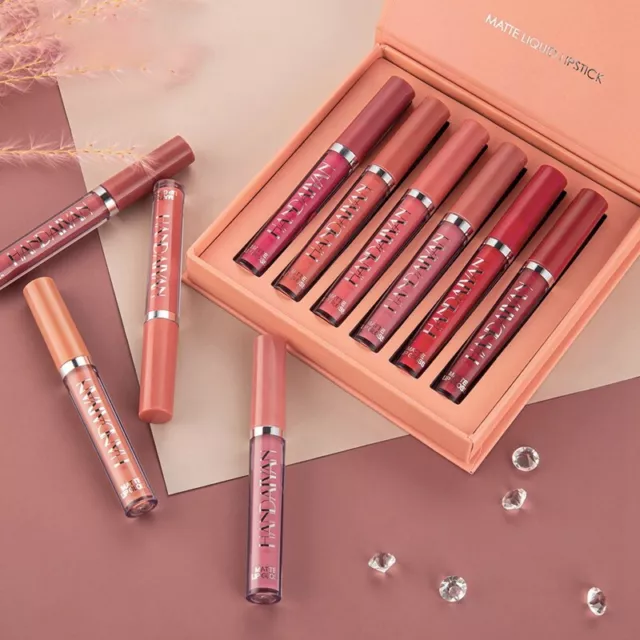 Ensemble de 6 Brillants à Lèvres   Easy To Stick Liquid Lipstic7497