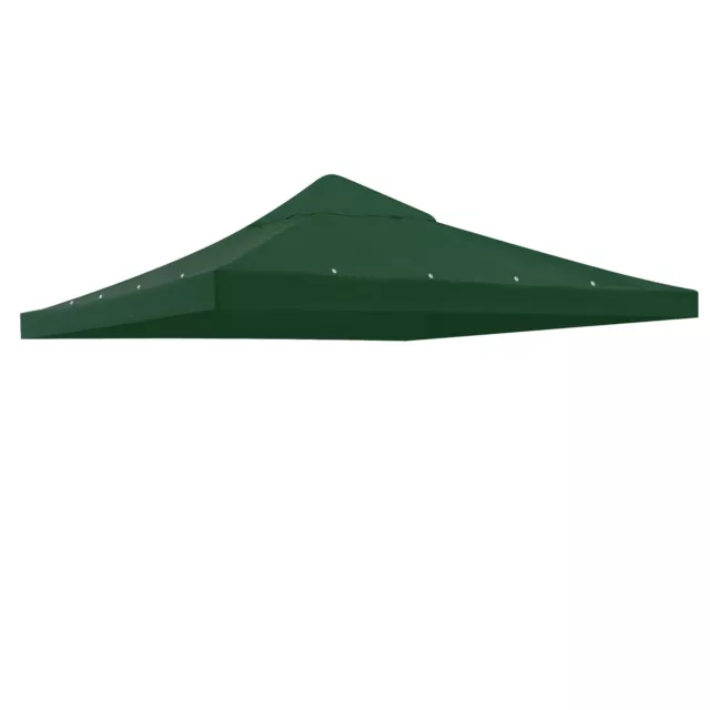10' 1-Tier Gazebo Canopy Top Replacement 200g/sqm UV Cover Outdoor Patio Green