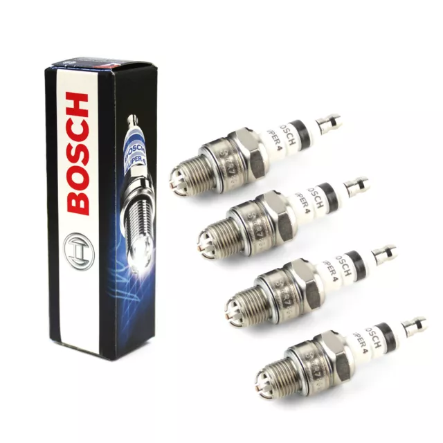 4x Renault Megane MK2 1.6 16V Genuine Bosch Super 4 Spark Plugs