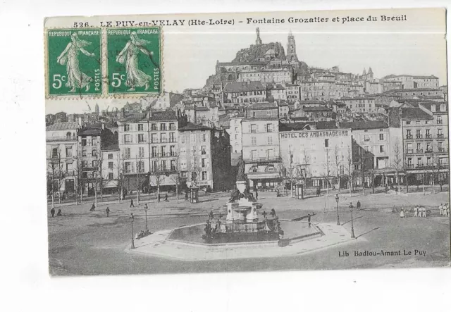 43 Le Puy En Velay Crozatier Fountain And Place Du Breuil