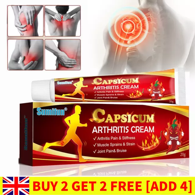 20g Capsicum Arthritis Cream Hot Rheumatoid Arthritis Joint Knee Pain Relief
