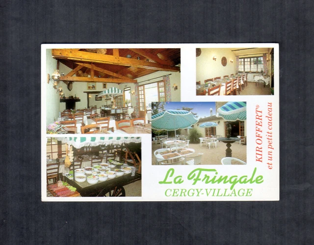 Carte postale Val d'Oise 95 Cergy-Village : restaurant La Fringale