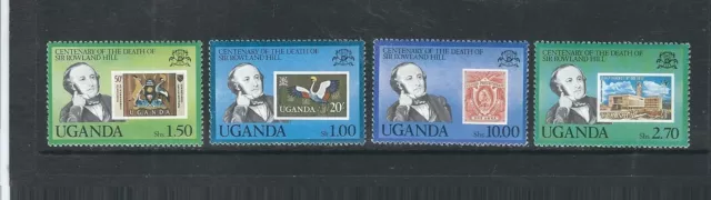 Uganda SC # 275-278 Sir Rowland Hill Death Centenary  . MNH..