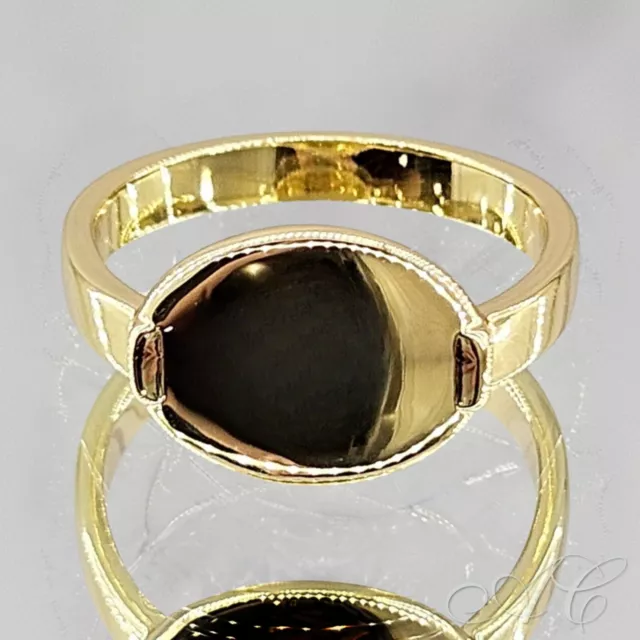 Gorjana Ring Gold Size 6 Lou Tag 18k Gold Plated Brass Polished Finish Classic!