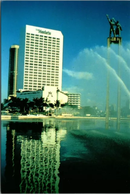 The Mandarin Oriental Hotel Group Jakarta Postcard Water Reflection UNP Chrome