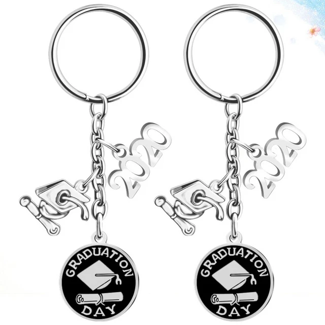 Portachiavi creativo acciaio inox ciondolo portachiavi laurea regalo
