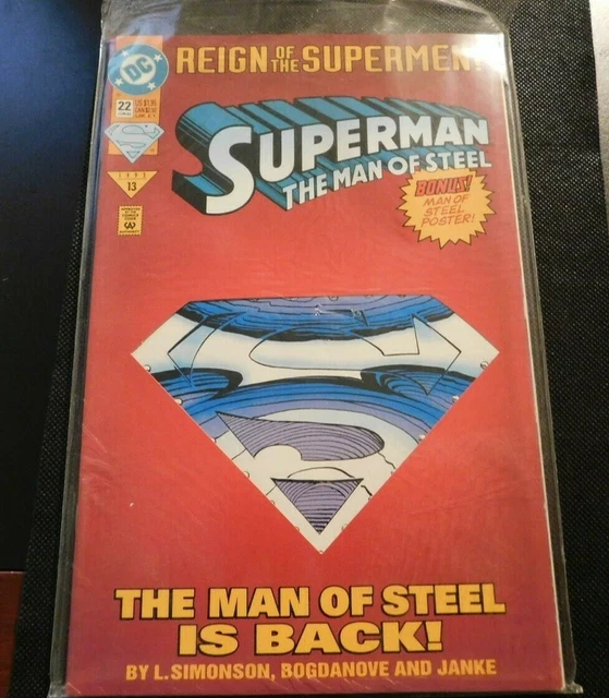 Reign Of The Supermen Superman The Man Of Steel 22 Jan 93 Dc Comic Book!Gg622Xxx