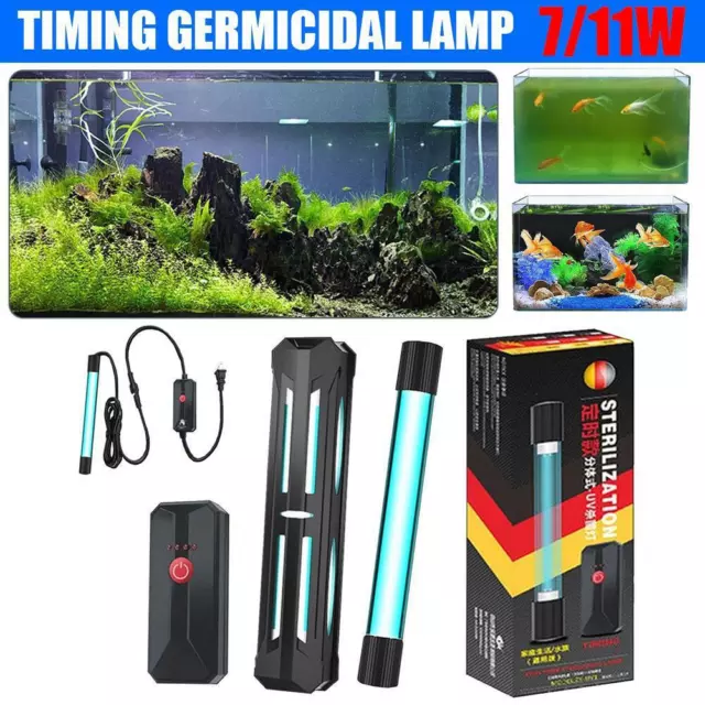 Fish Tank UV Sterilization Lamp Aquarium Ultraviolet Submersible Algae Remov a l