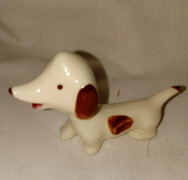 Vintage 1950's pottery Bobblehead-ish nodder Dachshund dog