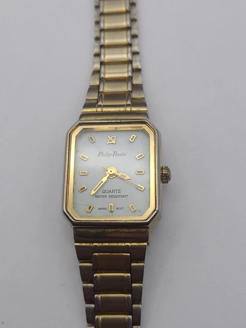 Montre Homme Philip Persio Chronographe - Titane Vintage, Mouvement Quartz
