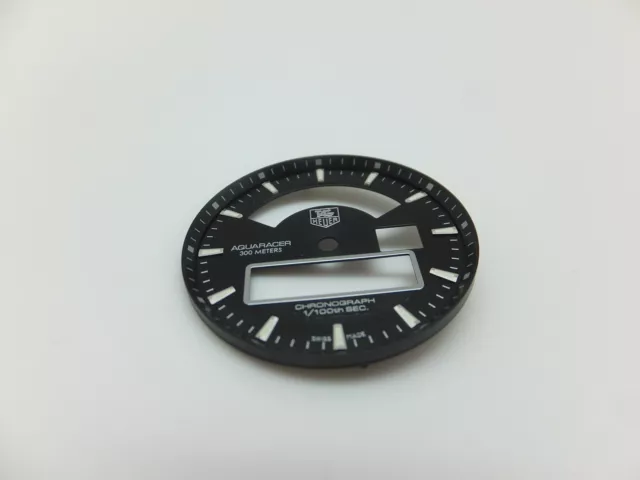 Tag Heuer Aquaracer Digital Chronotimer Caf1010 Watch Black Dial 31 Mm (Nos)