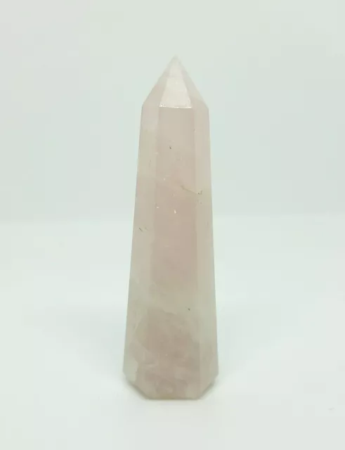 Naturedelstein Rosenquarz Stein Herz Chakra 200% Reiki Kristall 6 cm hoch