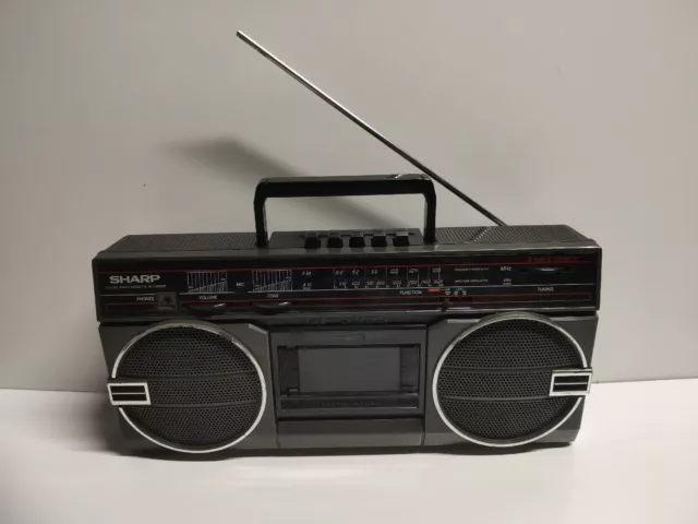 Vintage Sharp Boombox Cassette Radio GF-3939
