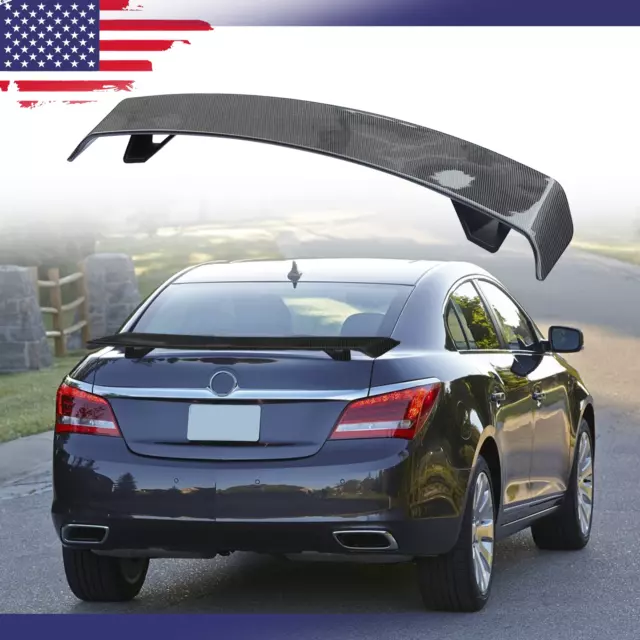 New 52"Carbon Fiber Rear Trunk Spoiler Lip Roof Tail Wing For Buick LaCrosse