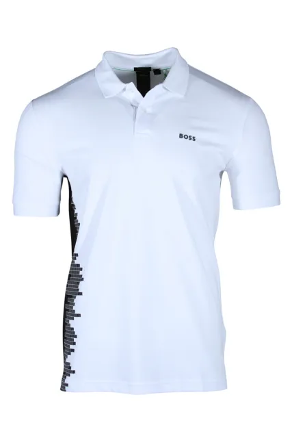 HUGO BOSS Paddy 4 Men’s Regular Fit Polo Shirt in White 50506201 100
