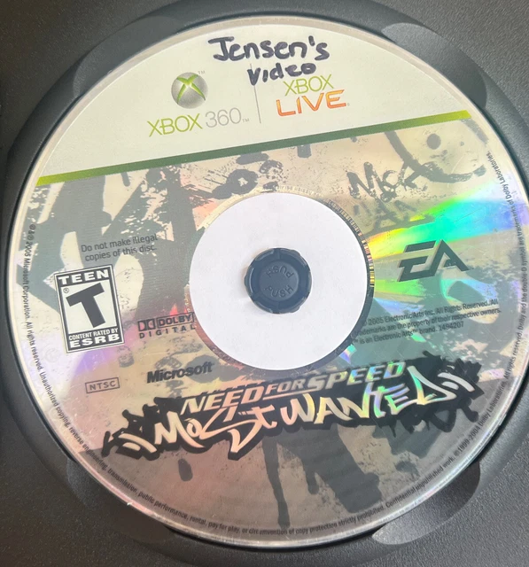 NEED FOR SPEED Most Wanted (Microsoft Xbox 360, 2005) Game Only