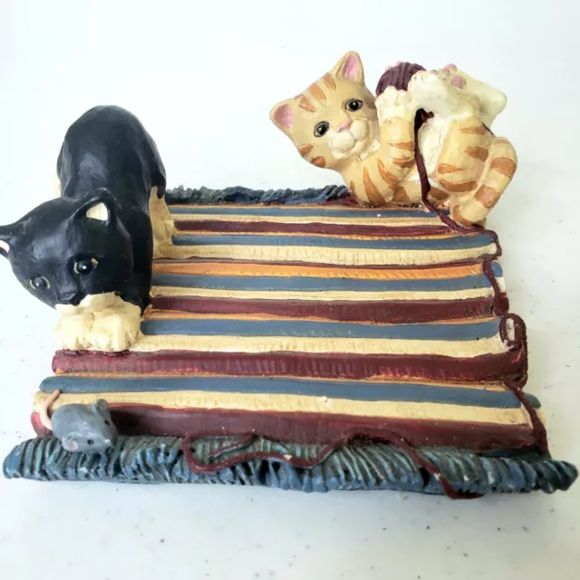 Vintage Figi Graphics Cat &Mouse on a Rug 1996 Excellent Condition. 4x5 in