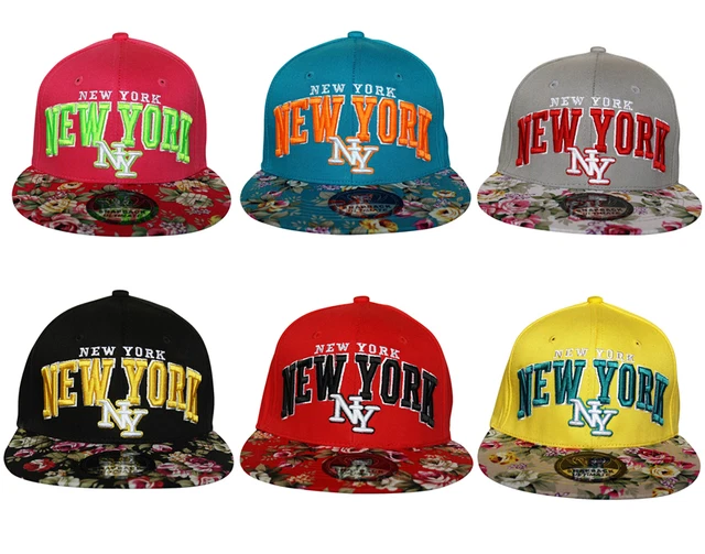 Casquette Baseball NY Réglable 2 Tons - Couleurs Variées - Taille Unique - Neuf Avec étiquettes