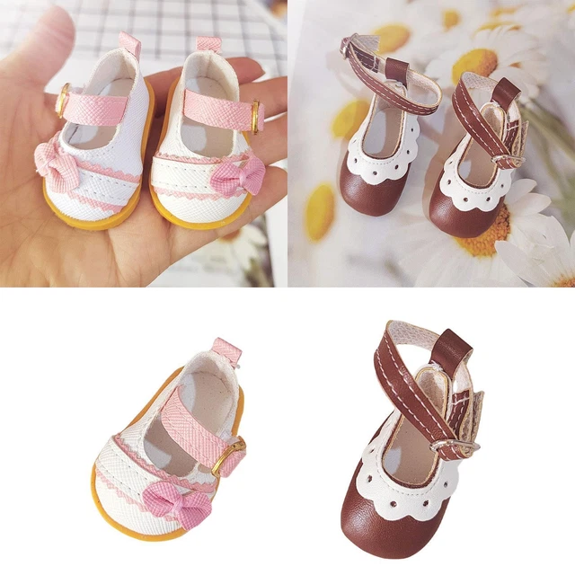 Niannyyhouse Scarpe Sportive Per Bambole Peluche 20 Cm - Accessori Kpop - Colore Bianco+Nero - 2
