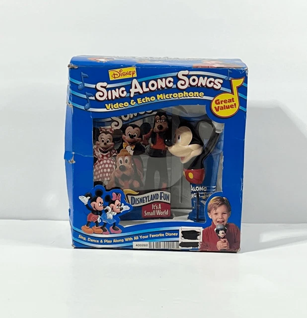 DISNEY SING ALONG Songs Video & Echo Microphone It’s a Small World VTG
