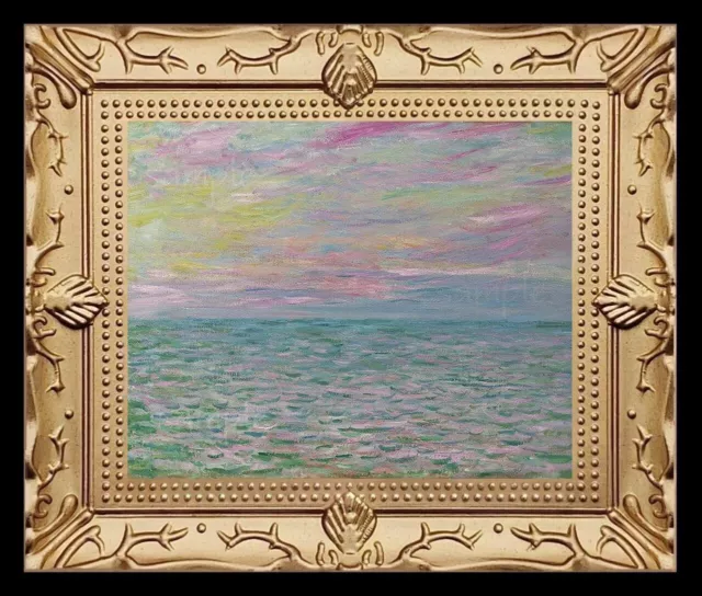 Monet Seascape Miniature Dollhouse Art Picture 8479