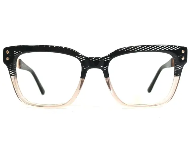 L.A.M.B Eyeglasses Frames LA045 BLK Black Pink Clear Thick Rim 52-18-140