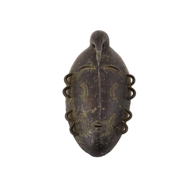 Djimini Ligbi Metal Mask Ivory Coast