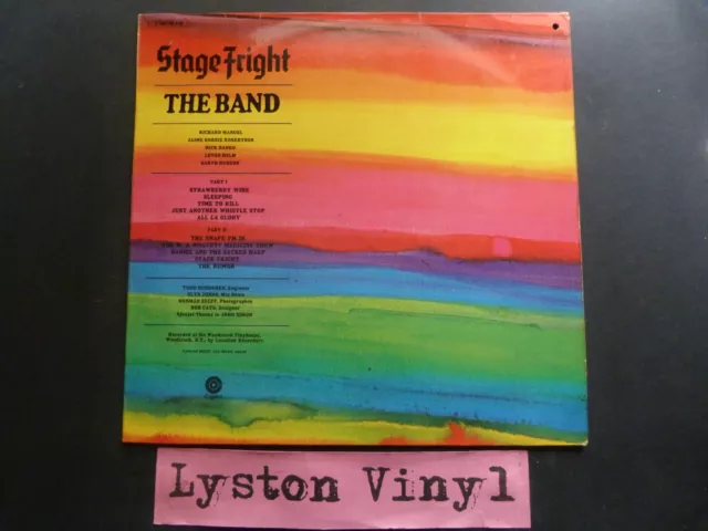 The Band - Stage Fright 12" Vinyl LP