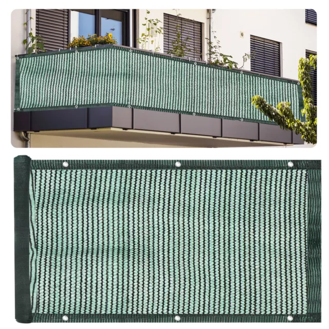 3'x10' Balcone Privacy Schermo, Protezione Parapetti 90% (verde )