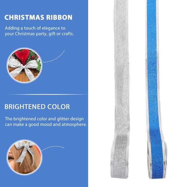 2 rollen von Xmas Party Decor Weihnachten Handwerk Verpackung Band 12