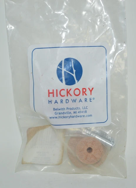 Pair of Hickory Hardware Natural Woodcraft Unfinished Wood Cabinet Knobs P185-UW
