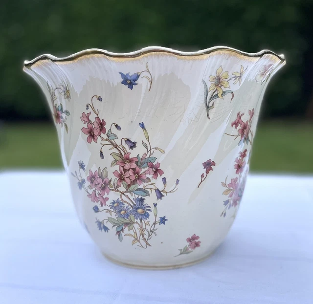 Cache Pot Ancien En Faïence Sarreguemines