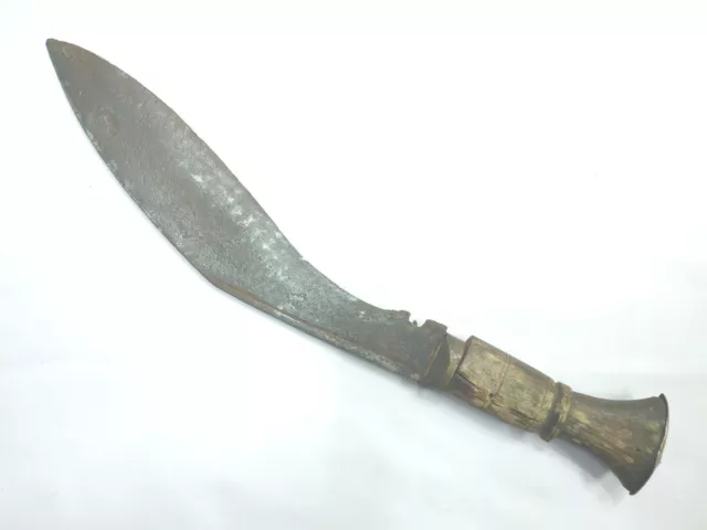 Dagger Knife Nepali Kukri Khukuri Machete Old Steel Blade Wooden Handle - 2 2