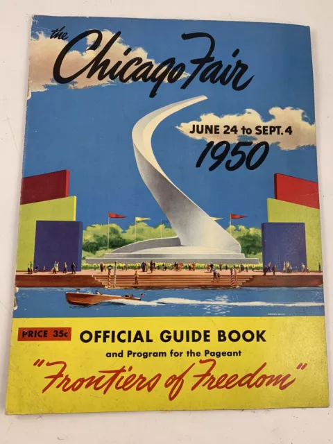 Vintage Official Guide Book & Program From The 1950 Chicago Fair
