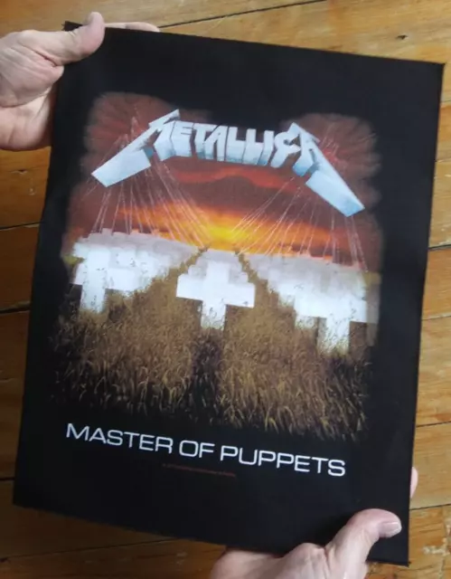 Large Metallica - MASTER OF PUPPETS Woven Sew On Battle Jacket Back PATCH