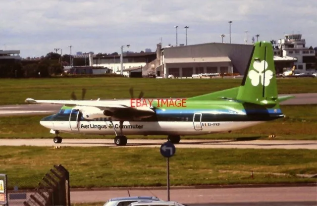 Photo  Ei-Fkf Fokker 50 Aer Lingus Birmingham 03-08-1993