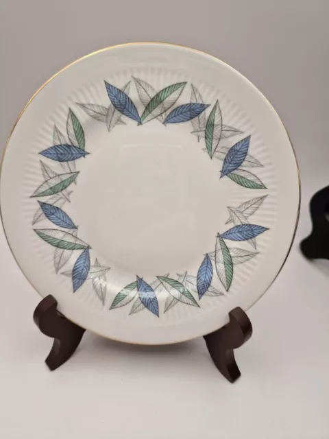 "Plato de té lateral vintage Royal Standard Trend China patrón de hoja retro 61⁄4"