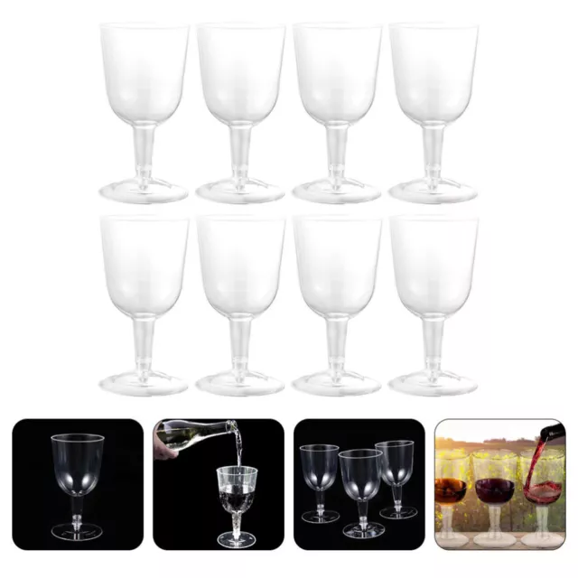 Plastic Flutes Ice Cream Cups Beer Mug Wedding Dessert-MJ