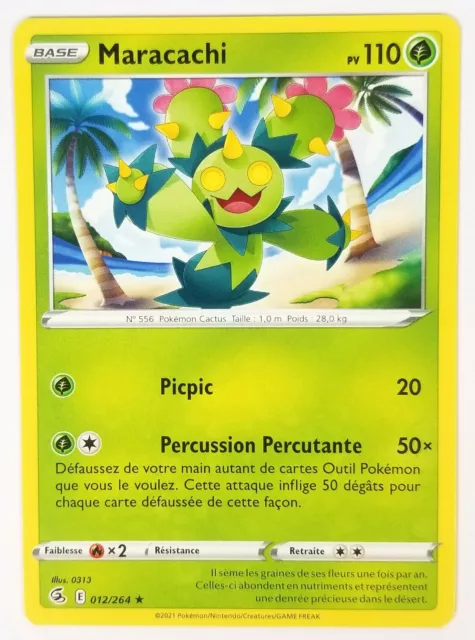 Carte Pokemon Maracachi 012/264 ★ Poing de Fusion FR ©