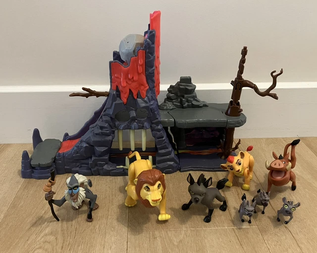 DISNEY’S THE LION King Lion Guard Hyena's Hide Out Playset x8 Figures