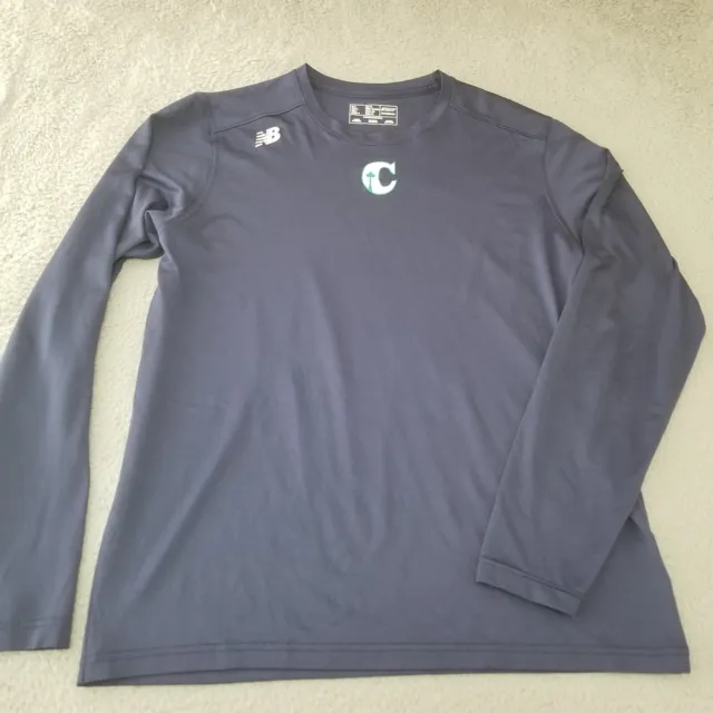 Seattle Mariners New Balance Shirt Mens Large Blue Long Sleeve MLB Baseball