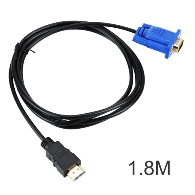 HDMI to VGA AV Video Adapter Converter Cable for Laptop PC Monitor Projector ~a 2