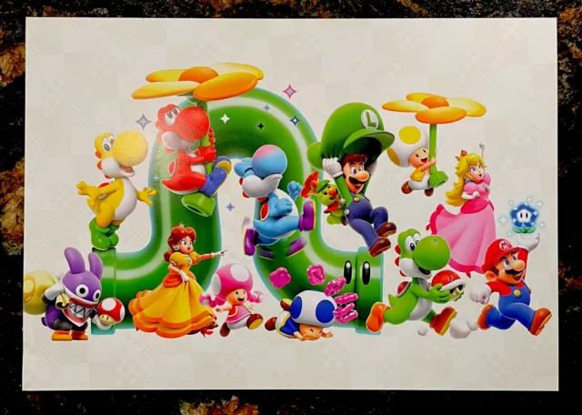 Officially Licensed Super Mario Odyssey 2-SIDED Poster Nintendo Switch  Promo Art