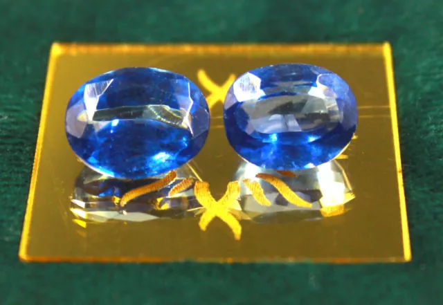 Memorial Day Offer Oval Shape Certified 10-12 Ct Blue Sapphire Pair Gemstone ASN