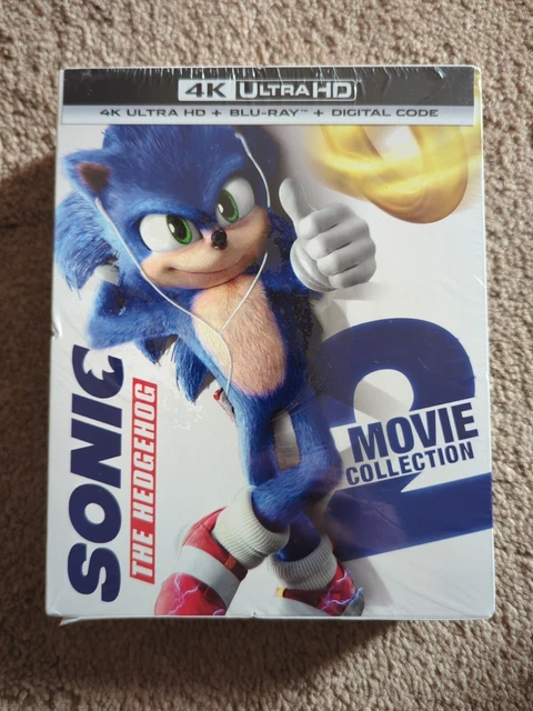 SONIC THE HEDGEHOG 2-Movie 2 Steelbooks Collection 4K/Blu-ray Set With ...